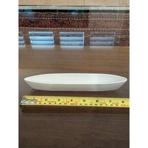 ASA Selection Germany Olive Boat Serving Dish White Ceramic